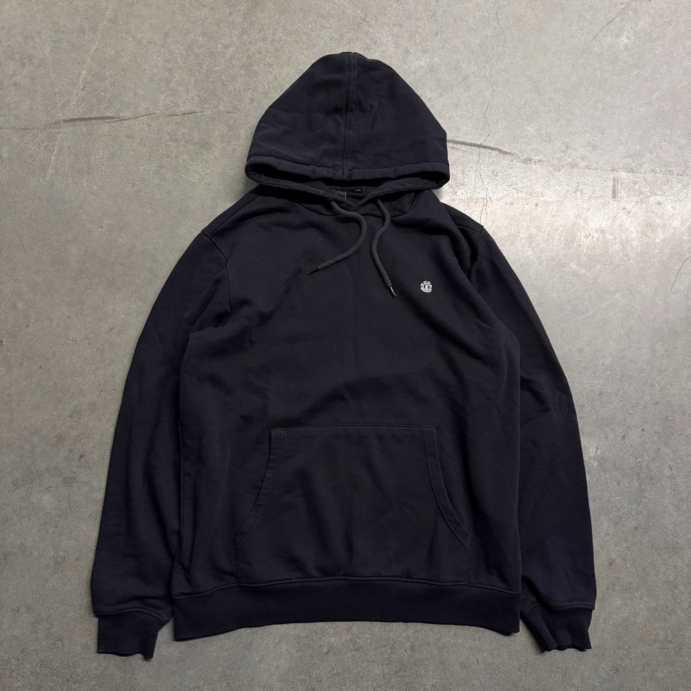 Element Skateboards Mens XXL Black Cornell Classic Embroidered Pullover Hoodie